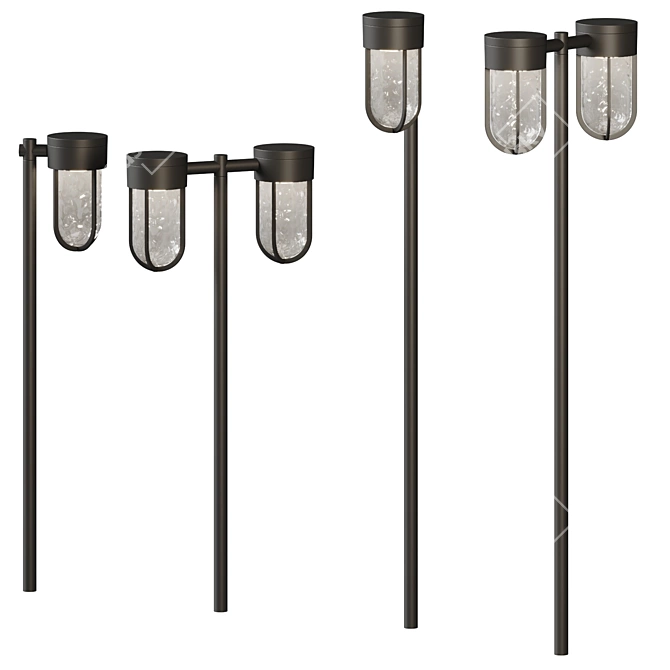 Modern Outdoor Lighting Collection "Davy 3D model image 4