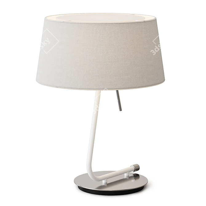 Modern Metal Table Lamp: Faro Barcelona 3D model image 2