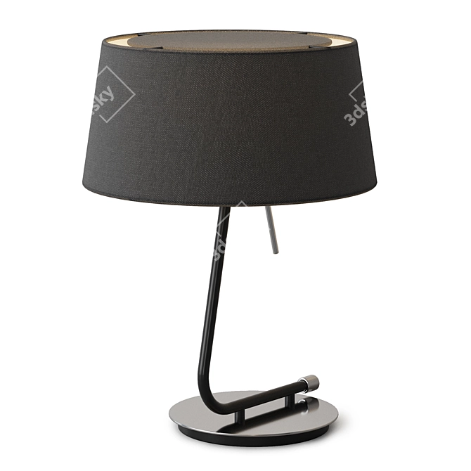 Modern Metal Table Lamp: Faro Barcelona 3D model image 3