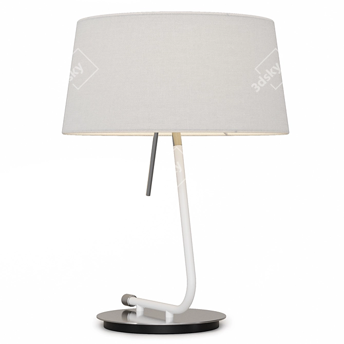 Modern Metal Table Lamp: Faro Barcelona 3D model image 4