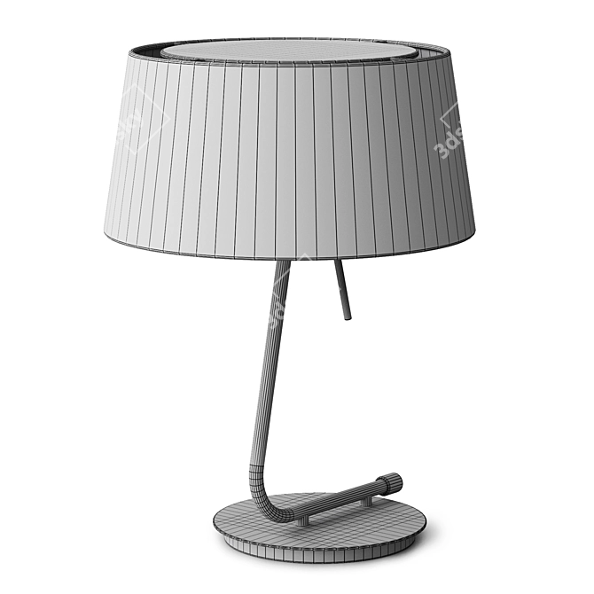 Modern Metal Table Lamp: Faro Barcelona 3D model image 6