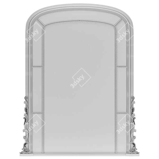 Customizable Handcrafted Amalia Mirror 3D model image 3