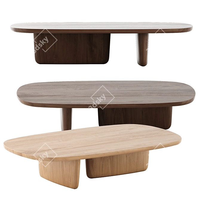 Tobi-Ishi Small Tables, Bebitalia Collection 3D model image 7