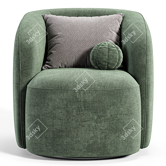 Menik Armchair 2015 Forest Textile 3D model image 2