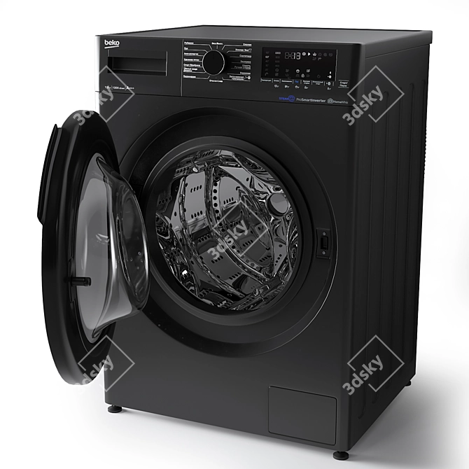 Beko Washing Machines in Colors 3D model image 2