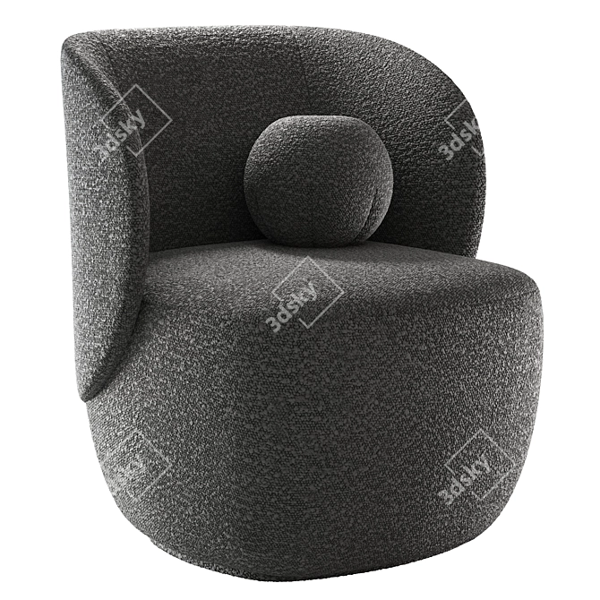 Elegant Ellipse E5.1 Armchair 3D model image 2