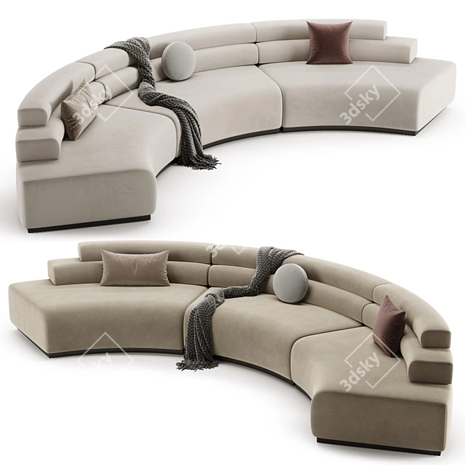 Luxury BAYREUTH Sofa - 3D Model 3D model image 1