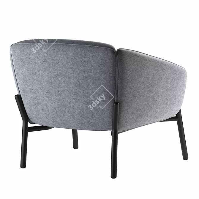 Elegant Undina Chair, 82x72.5x68 cm 3D model image 2