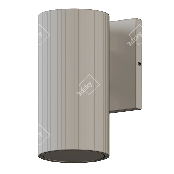 Nordic LED Outdoor Wall Sconce 3D model image 4