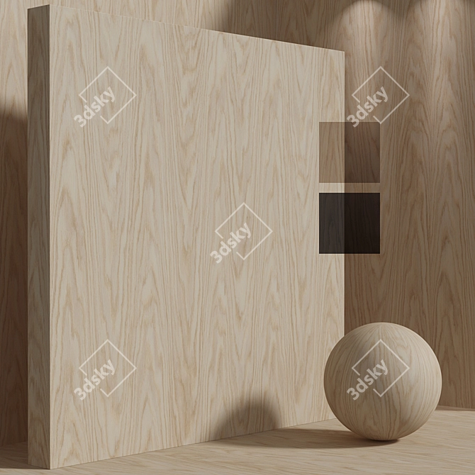 Seamless Plywood Set 163 3D model image 1