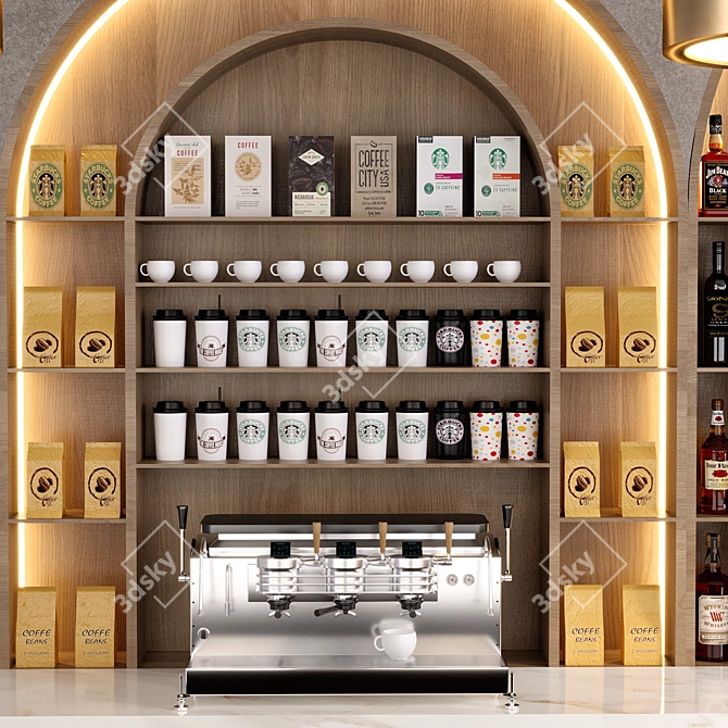  CAFEBAR NO16 High Poly 3D Model 3D model image 4