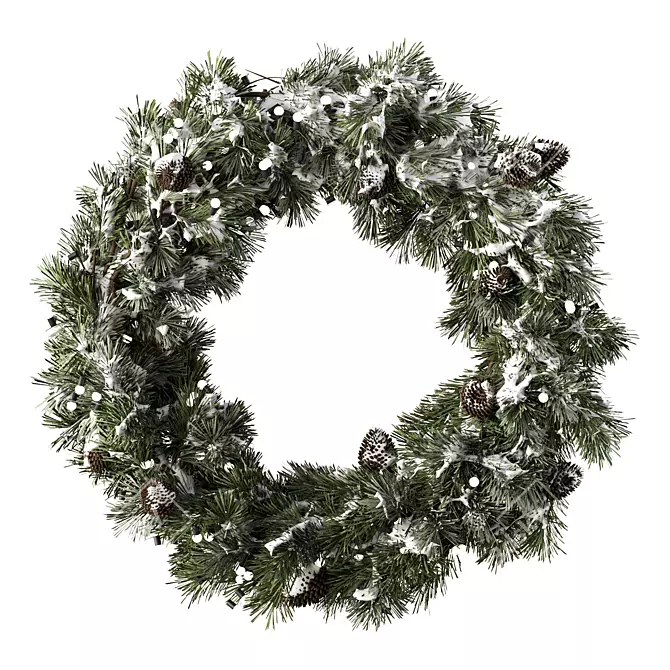 Rustic Outdoor Wreath Set.8 3D model image 1