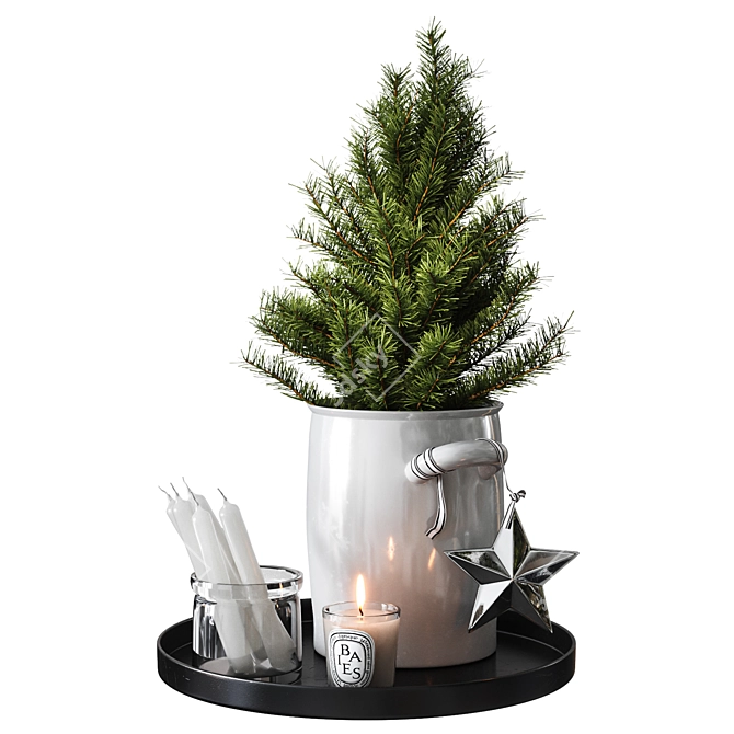 Scandinavian Style Christmas Decor 3D model image 2