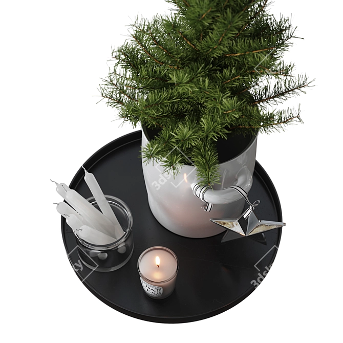 Scandinavian Style Christmas Decor 3D model image 3