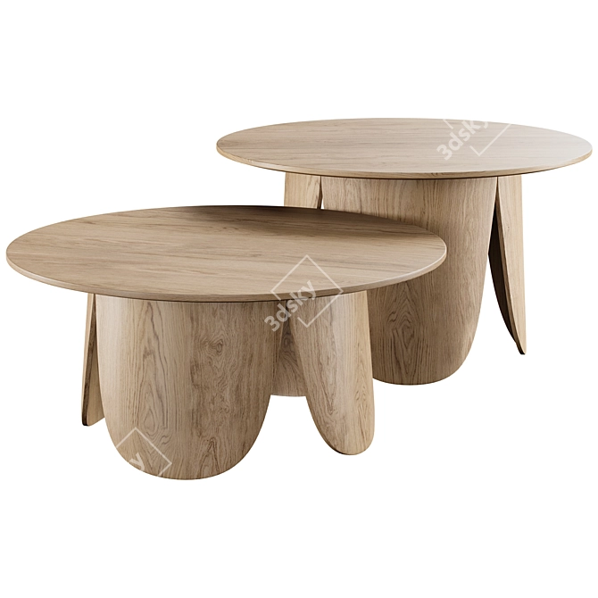 Bolia Peyote Modern Coffee Table 3D model image 1