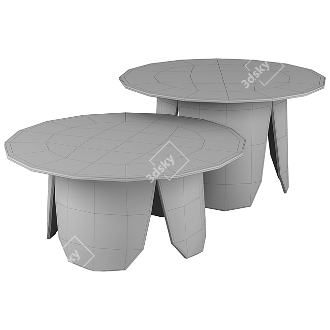 Bolia Peyote Modern Coffee Table 3D model image 6