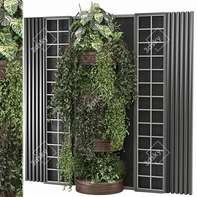 Vertical Wall Garden Set 1115 3D model image 1