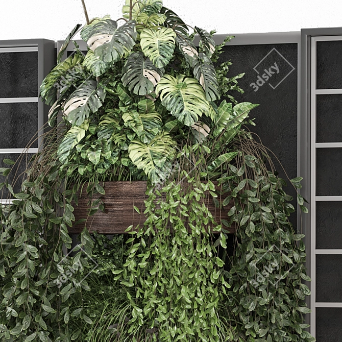 Vertical Wall Garden Set 1115 3D model image 2