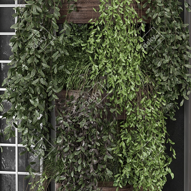 Vertical Wall Garden Set 1115 3D model image 3