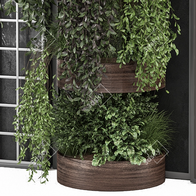 Vertical Wall Garden Set 1115 3D model image 4