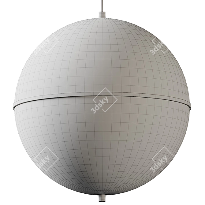 Celestial Gyroscope Sphere Pendant Light 3D model image 4