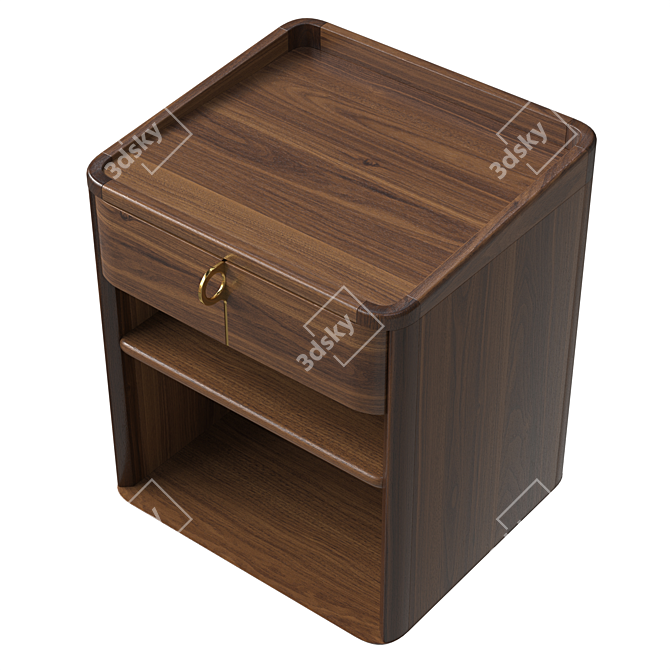 Elegant Axel Night Stand 3D model image 2