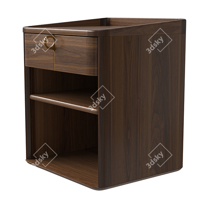 Elegant Axel Night Stand 3D model image 3