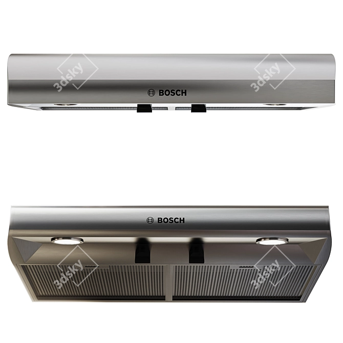 Bosch Stainless Hood Collection 3D model image 4