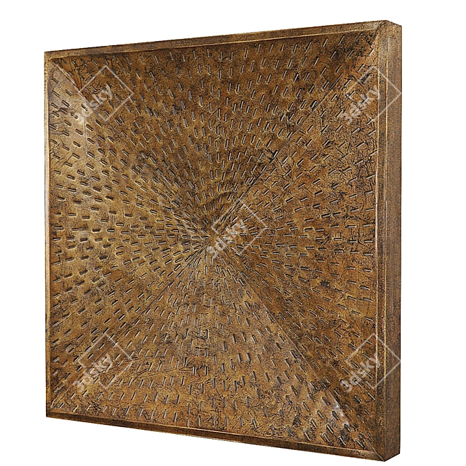 Elegant Blaise Metal Wall Decor 3D model image 2