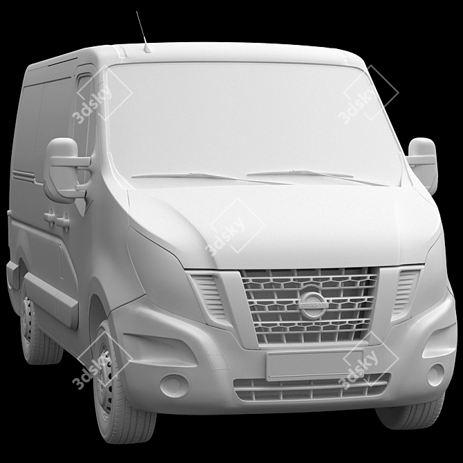 Nissan NV400 Minivan Model Kit 3D model image 6