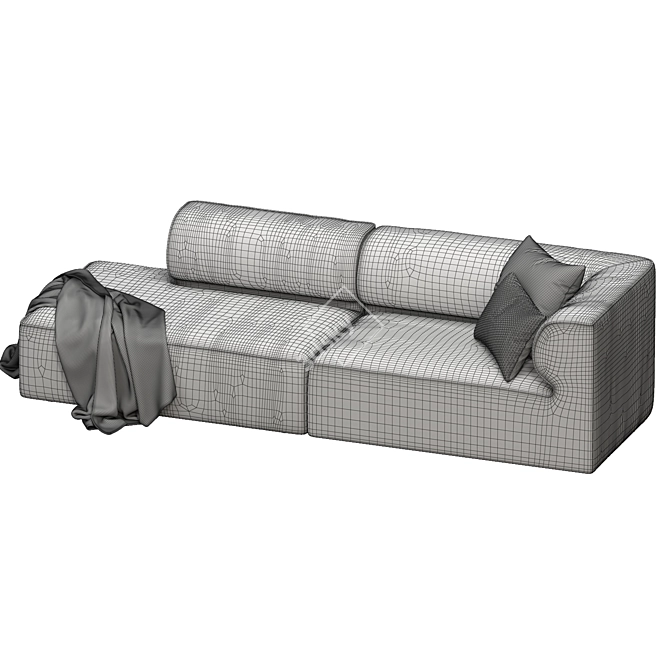 Menu Modular Eave Sofa Set 3D model image 4