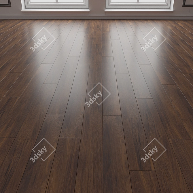 3D Parquet Flooring Model - Seamless Assembly 3D model image 3