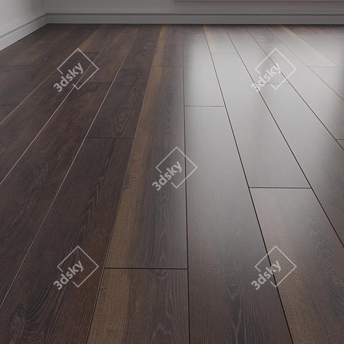 High-Quality Parquet Flooring Texture 3D model image 1