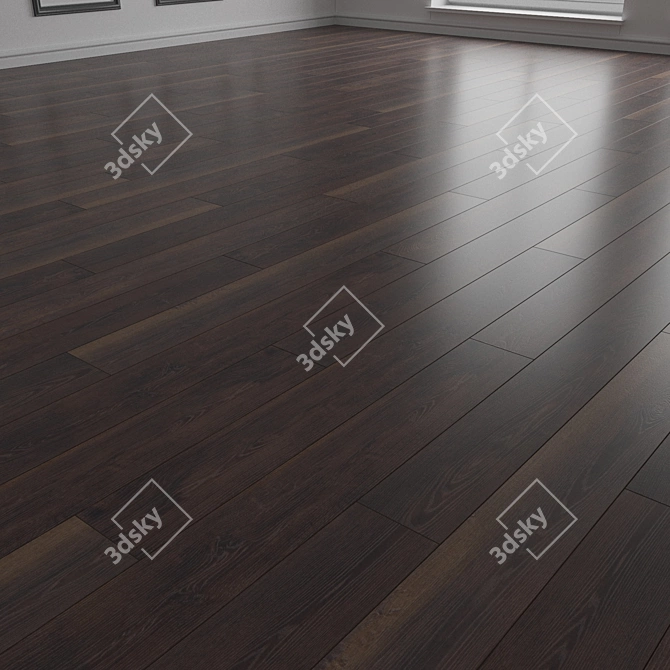 High-Quality Parquet Flooring Texture 3D model image 2