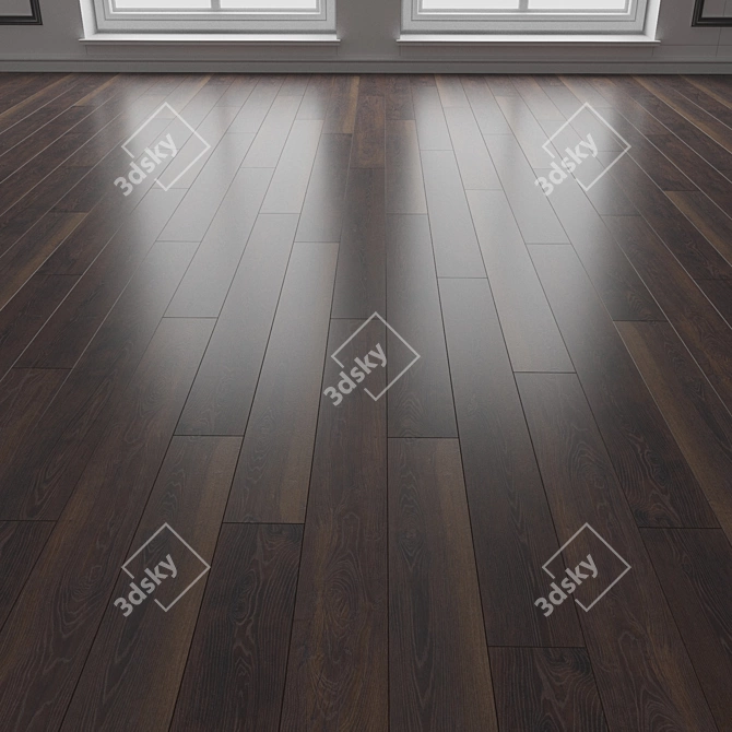 High-Quality Parquet Flooring Texture 3D model image 3