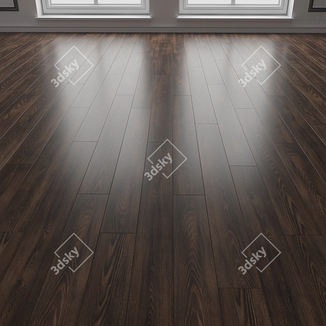 Interlocking Laminate Floor Texture 3D model image 3