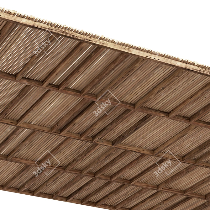  Ceiling Beam n14 3D Model 3D model image 5