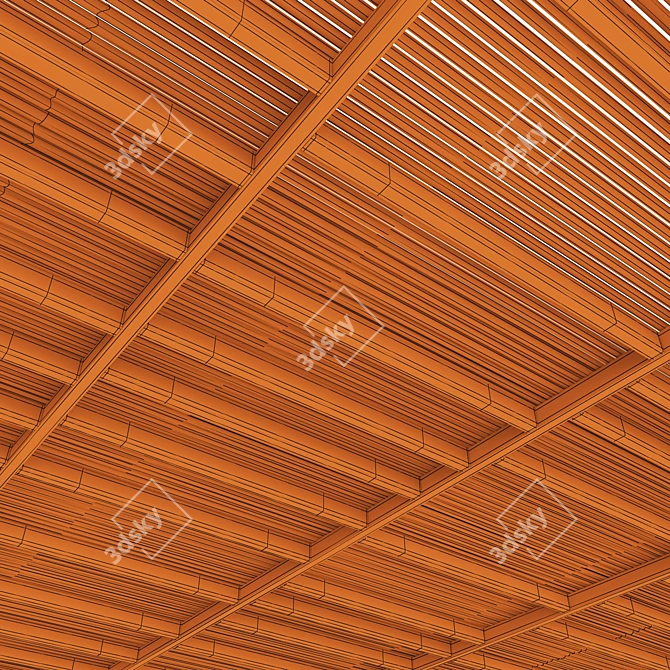  Ceiling Beam n14 3D Model 3D model image 7