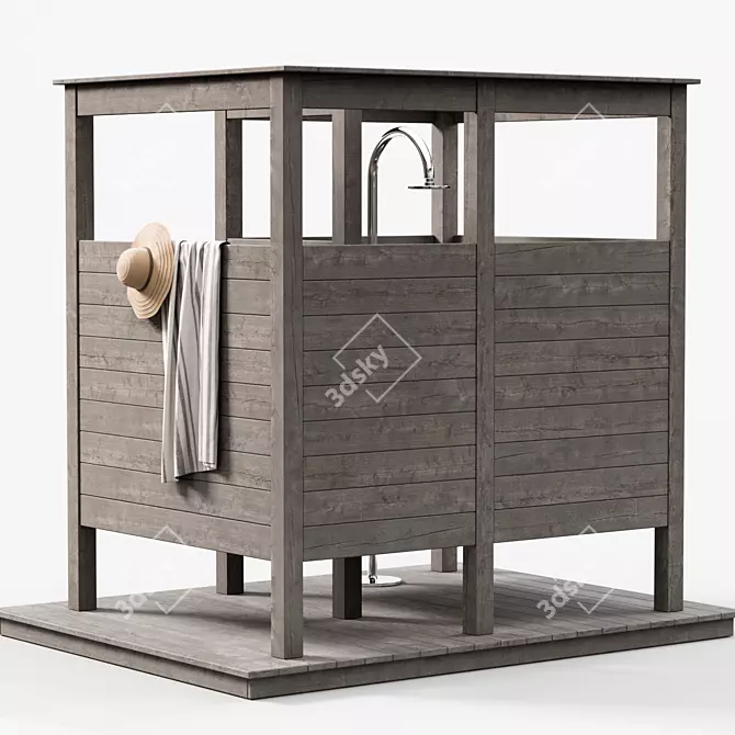 Corona Outdoor Shower Unit 3D model image 2