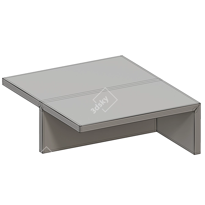 Minimalist Modern Coffee Table Amara 3D model image 4