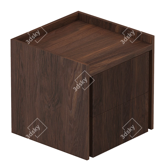 Riva 1920 Revo Nightstand: Modern Geometric Design 3D model image 1