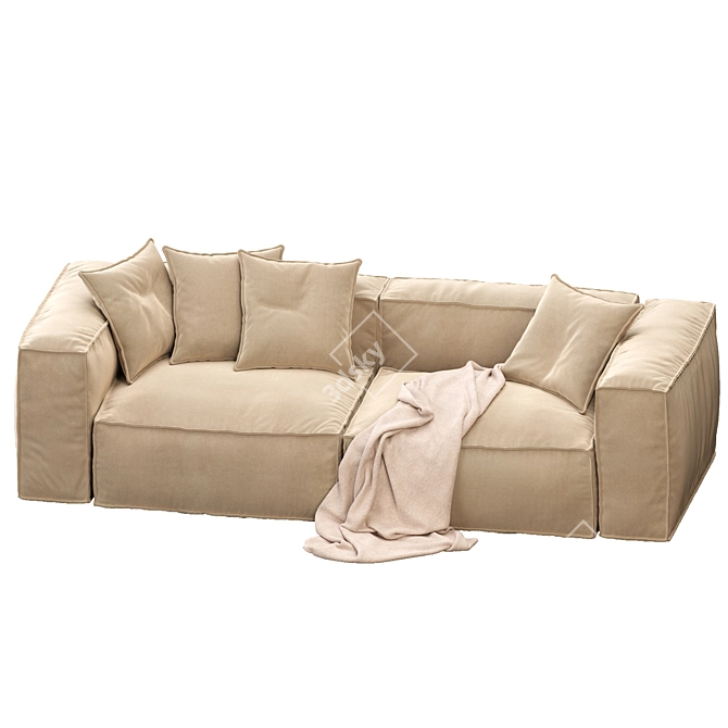 Peanut B Sofa 2 Seats | Bonaldo 3D model image 1