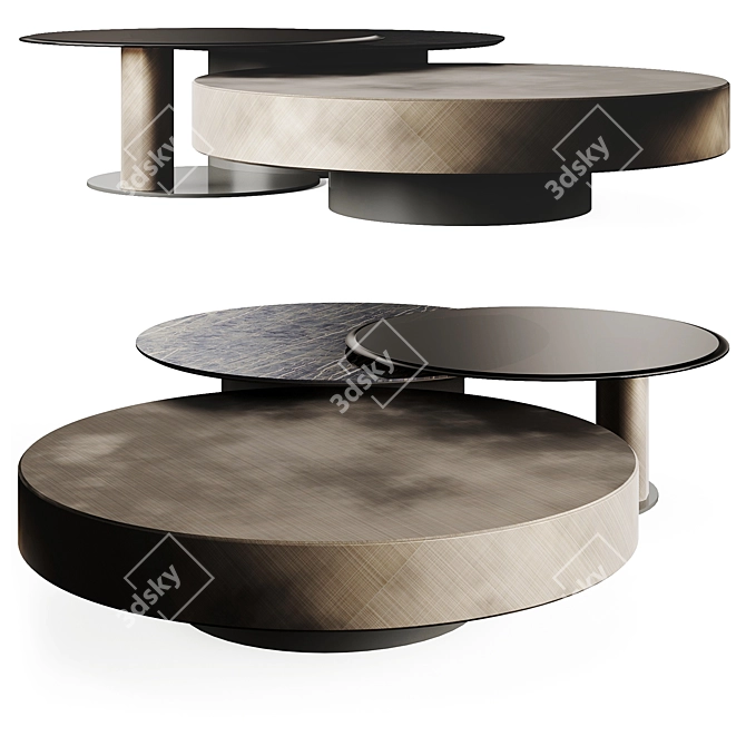 - Cattelan Italia Arena Coffee Table 3D model image 3