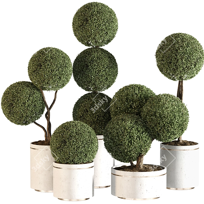 Modern Indoor Plant Set 015 3D model image 1