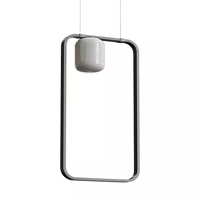 Sleek 3D Pendant Light Solution 3D model image 1