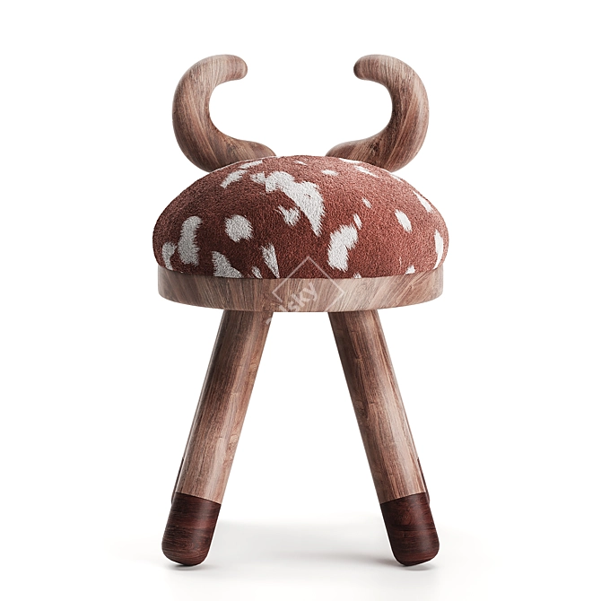 Animal Sculptural Children's Chair Set 3D model image 2