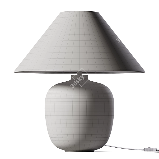 Modern Minimalist Table Lamp 3D model image 3