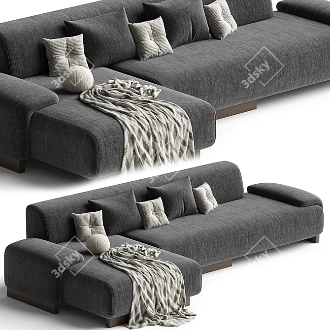 Modern Loveland Sofa | Moroso 3D model image 2