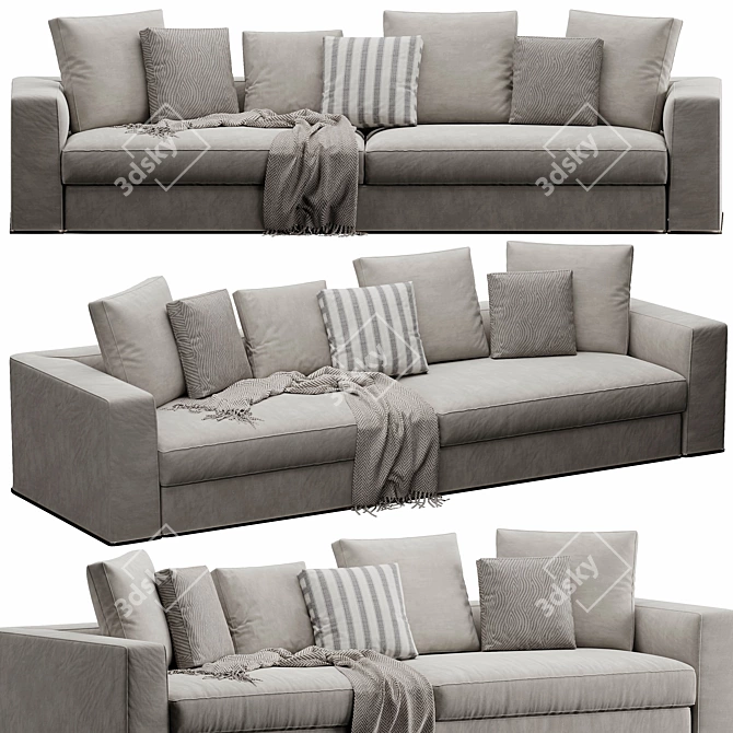 Modern Powell Sofa 3DsMax/Vray 3D model image 1