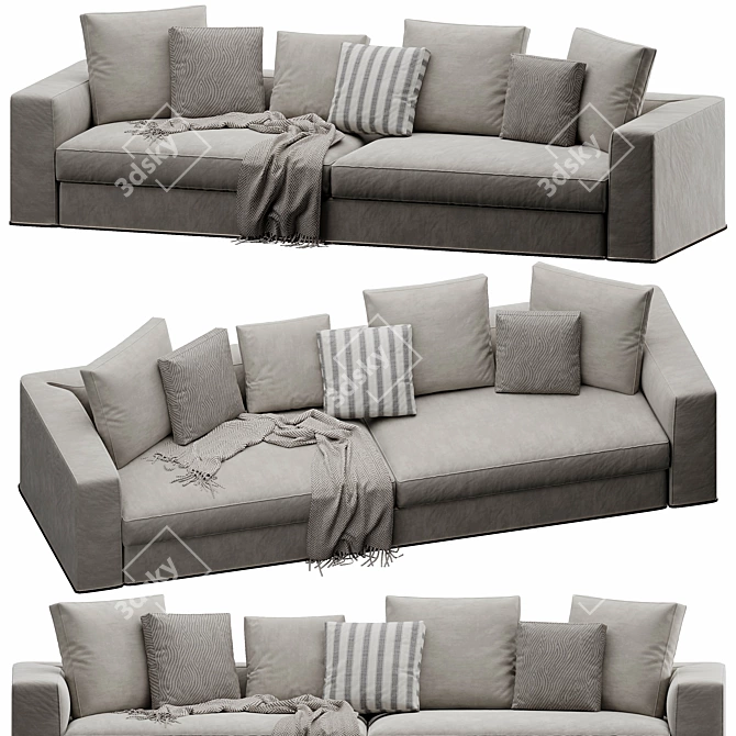 Modern Powell Sofa 3DsMax/Vray 3D model image 3